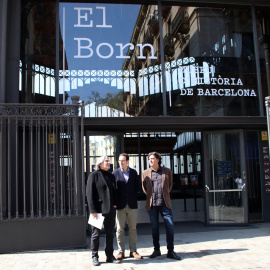 Carles García Hermosilla, director del Museu d’Història de Barcelona, amb el regidor de Cultura i Indústries Creatives, Xavier Marcè