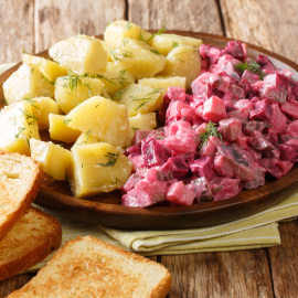 Imagen de una ensalada heringsalat.