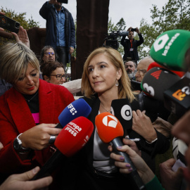 Salomé Pradas, a su llegada a los juzgados de València para declarar por la gestión de la DANA.
