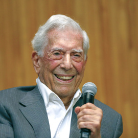 Fotografía de archivo del 28 de mayo de 2023 del escritor peruano Mario Vargas Llosa en la Universidad de Guadalajara, a 28 de mayo de 2023.