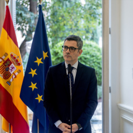 (Foto de ARCHIVO)El ministro de la Presidencia, Justicia y Relaciones con las Cortes, Félix Bolaños, atiende a los medios de comunicación, en la sede del Ministerio, a 21 de marzo de 2025, en Madrid (España). Durante la comparecencia, ha hablado sobre la proposición de una nueva ley de asistencia jurídica gratuita.Ricardo Rubio / Europa Press21 MARZO 2025;BOLAÑOS;ABOGACIA;JUSTICIA21/3/2025