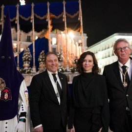 Isabel Díaz Ayuso durante la procesión de la hermandad de Los Gitanos, en una foto de archivo.
