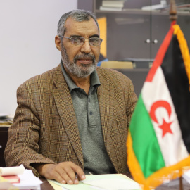 Buchraya Hamudi Beyun, primer ministro de la República Árabe Saharui Democrática.