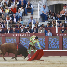 La corrida de toros picassiana que se celebra en la Plaza de Toros de La Malagueta, el 19 de abril de 2025.