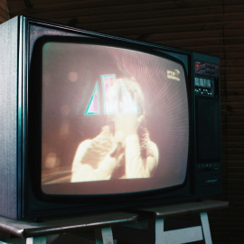 Imagen de archivo de un televisor antiguo.