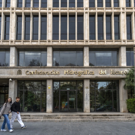 Imagen de archivo de la fachada de la sede de la Confederación Hidrográfica del Júcar (CHJ).