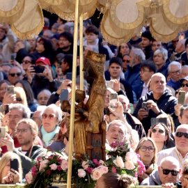 La Moreneta surt en processó de Montserrat aquest diumenge.