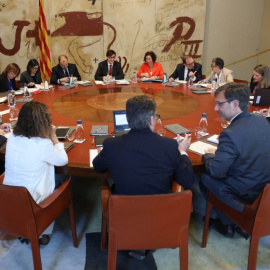 Imatge de la reunió del Consell Executiu de la Generalitat d'aquest dimarts.