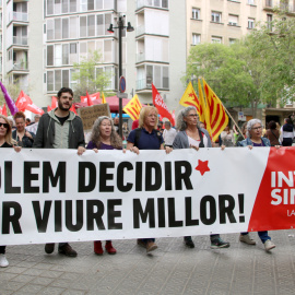 Manifestació de la Intersindical amb motiu del Primer de Maig.