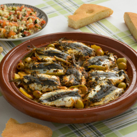 Receta de tajine de sardinas