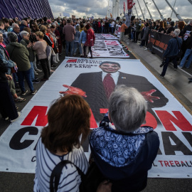 Imagen de decenas de personas durante la presentación del Acuerdo Social Valenciano, en el Museo de las Artes y las Ciencias de Valencia, a 29 de abril de 2025, en València.