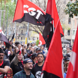 Manifestació de la CGT a Barcelona el recent 1 de maig.