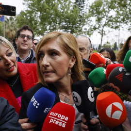 Imagen de archivo de la exconsellera de Justicia y Emergencias de la Generalitat valenciana Salomé Pradas a su llegada a declarar, a 11 de abril de 2025, en València.