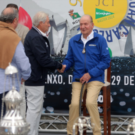 (Foto de ARCHIVO)El Rey Emerito, Don Juan Carlos de Borbón, preside la entrega de trofeos de la Regata Rey Juan Carlos I El Corte Inglés Máster en el club náutico, a 29 de septiembre de 2024, en Sanxenxo (Pontevedra, Galicia, España)José Ramón Hernando / Europa PressPREMIOS;GENTE;REGATAS29/9/2024