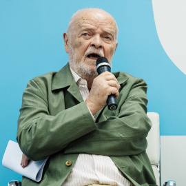 El magistrado emérito del Tribunal Supremo y presidente de la Asociación pro de los Derechos Humanos, José Antonio Martín Pallín, interviene durante el acto de inauguración ‘La discriminación de las personas mayores en el ámbito de la salud’, en la sede del Ministerio, a 19 de junio de 2024, en Madrid