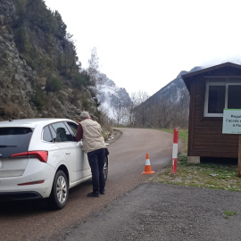 Imatge d'arxiu d'un vehicle rebent informació