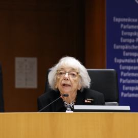 Margot Frielander, en el Parlamento Europeo en una imagen tomada en 2022.