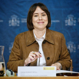 La ministra de Ciencia, Innovación y Universidades, Diana Morant, preside el Pleno del Consejo de Universidades, en la Facultad de Educación de la UNED, a 12 de mayo de 2025, en Madrid (España).