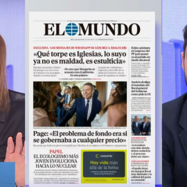 Silvia Intxaurrondo y Juanma Lamet en 'La hora de La 1'.