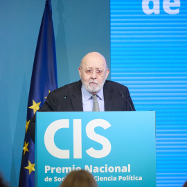 Imagen de archivo del presidente del CIS, José Félix Tezanos, durante la entrega del Premio Nacional de Sociología y Ciencia Política 2024.