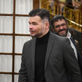 El portavoz de ERC en el Congreso, Gabriel Rufián.