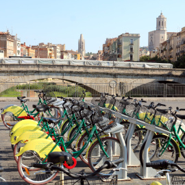 Estació de la Girocleta a la plaça Catalunya de Girona