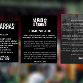 Comunicados de grupos que no acudirán a los festivales de un fondo proisraelí.