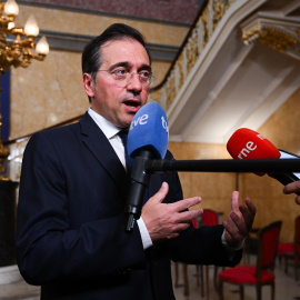 El ministro de Asuntos Exteriores, José Manuel Albares, el pasado martes en Londres.