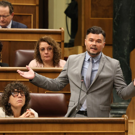 El portavoz de ERC en el Congreso, Gabriel Rufián.