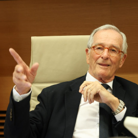 Xavier Trias, exalcalde de Barcelona, en su comparecencia en la comisión de 'Operación Cataluña'.