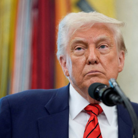 Imagen de archivo del presidente de Estados Unidos, Donald Trump, en la Casa Blanca, a 6 de mayo de 2025.