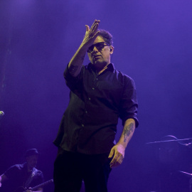 Imagen de archivo del cantautor Andrés Calamaro durante una actuación.