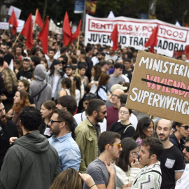Imagen de archivo de una manifestación por el derecho a la vivienda.