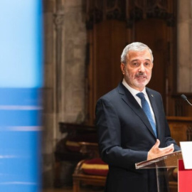 L'alcalde Jaume Collboni en roda de premsa