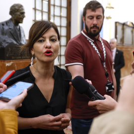 La ministra de Juventud e Infancia, Sira Rego, en los pasillos del Congreso, a 21 de mayo de 2025.