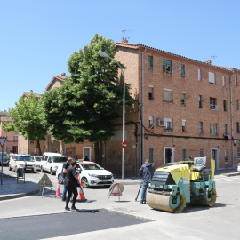 Una imatge d'arxiu d'obres al barri de la Mariola de Lleida, que ja va ser inclós en el primer Pla de Barris del 2004-2010