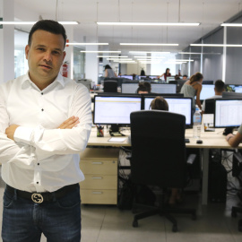 Imagen de archivo del fundador y CEO de Audax Energia, José Elías, en la sede de su compañía en Badalona, a 21 de junio de 2017.