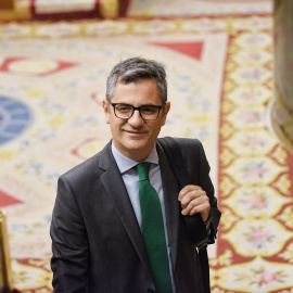 El ministro de Presidencia, Félix bolaños,, durante una sesión de control al Gobierno, en el Congreso de los Diputados, a 21 de mayo de 2025, en Madrid.