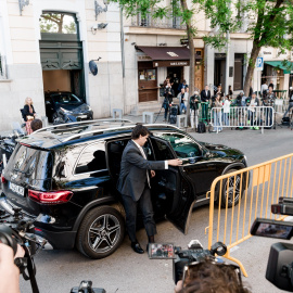 El novio de la presidenta de la Comunidad de Madrid, Alberto González Amador, el novio de la presidenta de la Comunidad de Madrid, Isabel Díaz Ayuso, comparece ante el Tribunal Supremo (TS), a 23 de mayo de 2025, en Madrid (España). Alberto González Amador comparece por la querella que presentó contra el fiscal general del Estado, Álvaro García Ortiz, por las presuntas filtraciones en su contra, en la que se espera que sea una de las últimas diligencias de esta causa.Carlos Luján / Europa Press23/5/2025