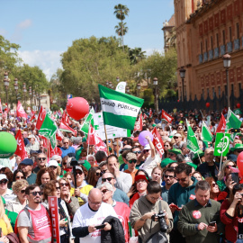 Manifestación en defensa de la sanidad pública en Sevilla.