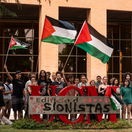 Imagen de archivo de la acampada por Palestina en la Universidad Complutense de Madrid (UCM) a 7 de junio de 2024.