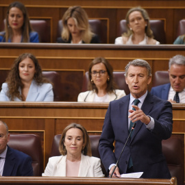 Imagen de archivo de Alberto Núñez Feijóo durante una sesión de control en el Congreso de los Diputados.