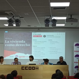 Un momento del acto de la Fundación Espacio Público.