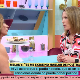 Silvia Intxaurrondo habla sobre Melody en 'La familia de la tele'.
