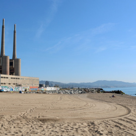 La platja del Litoral de Sant Adrià de Besòs, que s'ha reobert després de quatre anys.