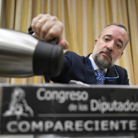 El ex 'número dos' de Interior Francisco Martínez, en la comisión de investigación sobre la 'Operación Cataluña'.