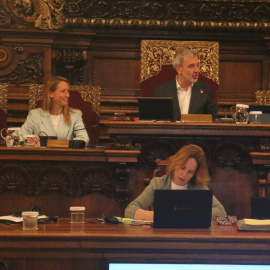 Imatge del ple municipal de Barcelona d'aquest divendres.