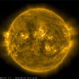 Imagen solar a 1 de junio de 2025 difundida por la Agencia Espacial Española.