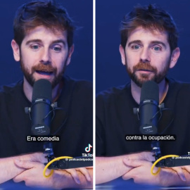 El cómico Miguel Campos narra la nueva estrategia de las empresas de alarmas.