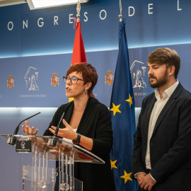 Àgueda Micó (Més-Compromís) y Alberto Ibáñez (Iniciativa-Compromís) en el Congreso. Imagen de archivo.